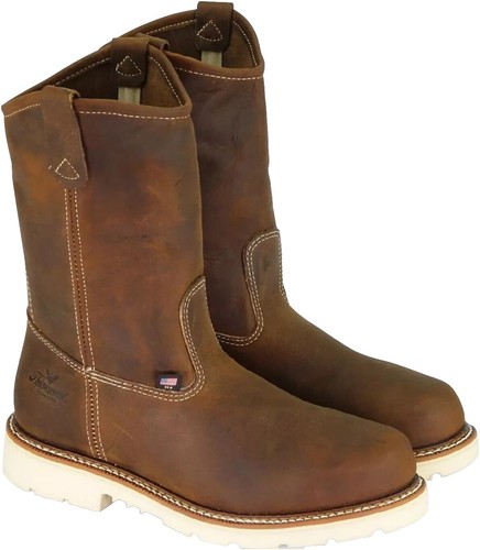 Wright Arch Preserver Vintage Leather Boots Brown Side Zip 