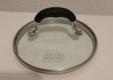 Well Equipped Kitchen Glass Replacement Pot Pan Lid 5 1/4" ID 5 3/4" OD Black