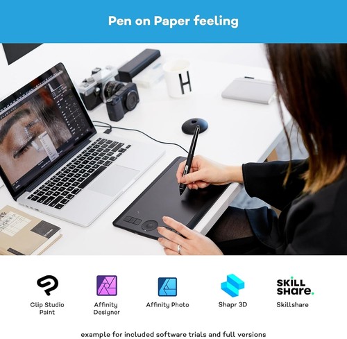 Wacom Intuos Pro medium Tablette Graphique - Noire - Photo 8/9