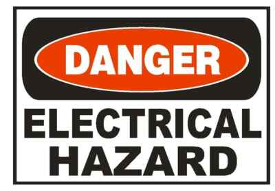 Danger Electrical Hazard Electrician Safety Sign Sticker Decal Label D678