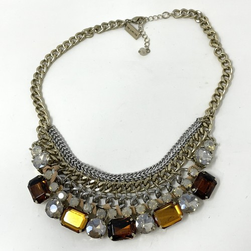 Die limitierte Kette Glied Kostüm Schmuck Halskette Halskette Schmuck Große Kunststeine