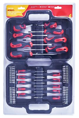 58Pc Screwdriver Bit Tool Set Kit & Storage Case Torx Phillips Slotted Pozi