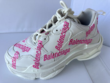 New Balenciaga Women's Triple S Sneakers Size 38 White Tennis Shoes