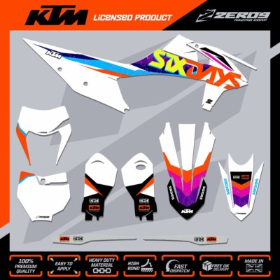 KTM MX Grafikkit Motocross Grafik SX SXF EXC EXCF 125-500 SIXDAYS EDITION