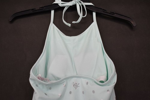 Justice Girls Halter Neck Sleeveless Sequins Open Back Swimsuit One Piece 16 - Picture 5 of 8
