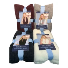 Peace & Pearls Women's Infinity Scarf Plush Soft Sherpa One Size