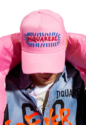 Dsquared2 Pink Icon Baseball Cap Hat Baseball Cap Trucker Hat New Collection