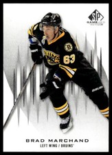 2013-14 SP GAME USED BRAD MARCHAND BOSTON BRUINS #90