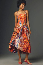 Farm Rio x New Anthropologie Sleeveless Midi Dress Size L NWT