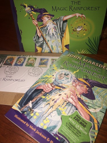 Magic Rainforest John Marsden PB 2002 1st ed., Plus Stamp Collectibles Brand Nu