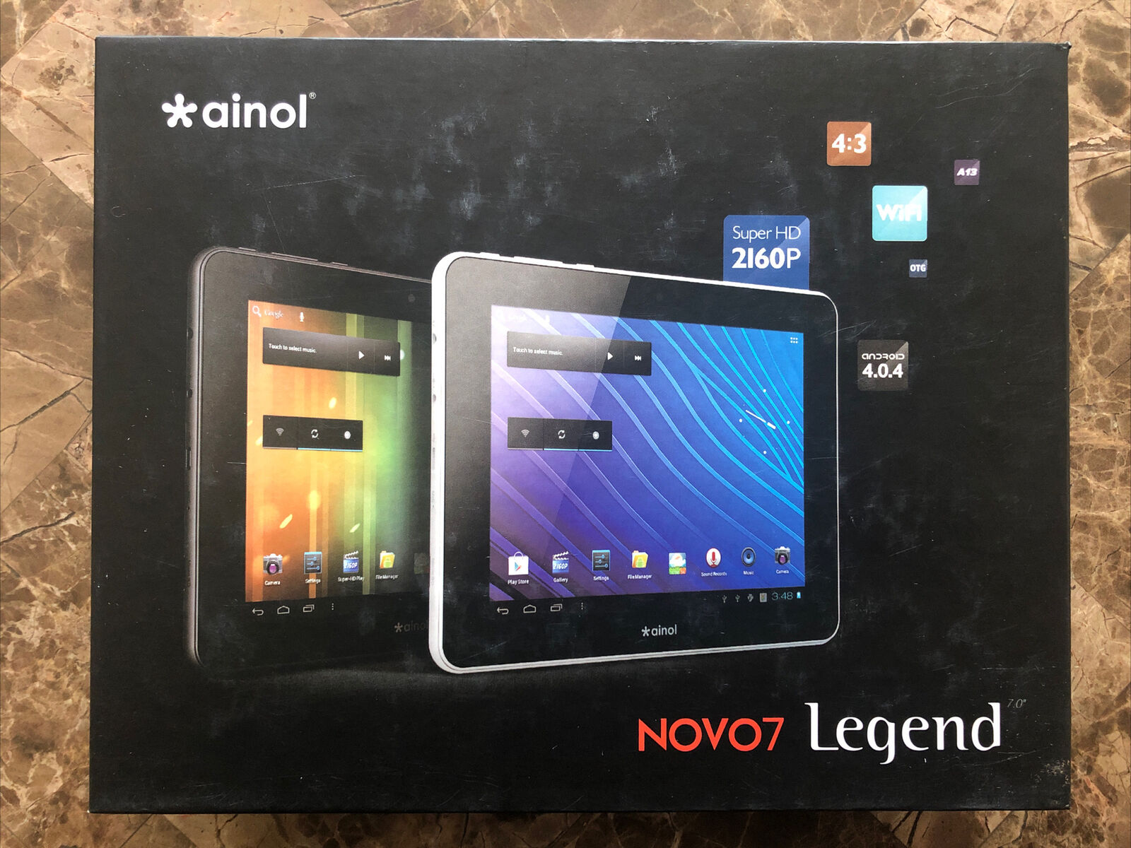 Ainol Novo 7 Legend 8GB, 7 inch, Wi-Fi 4:3 Super HD 2160p Android 4.0 NEW