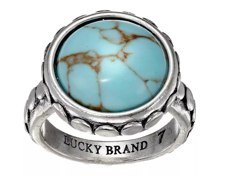 Lucky brand top turquoise ring