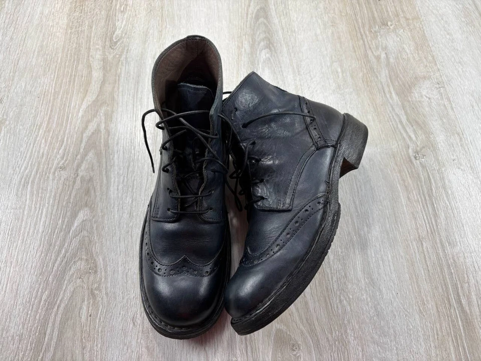 Mujer Botas Cuero MOMA Talla 36 1/2 Color Azul Foto 4 de 4