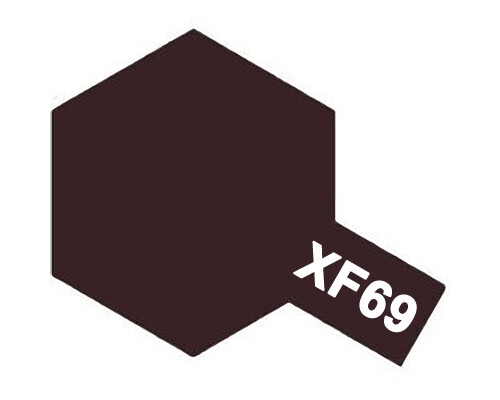Tamiya 81769 Matt Acrylic Paint XF69 NATO Black (10ml) modellismo