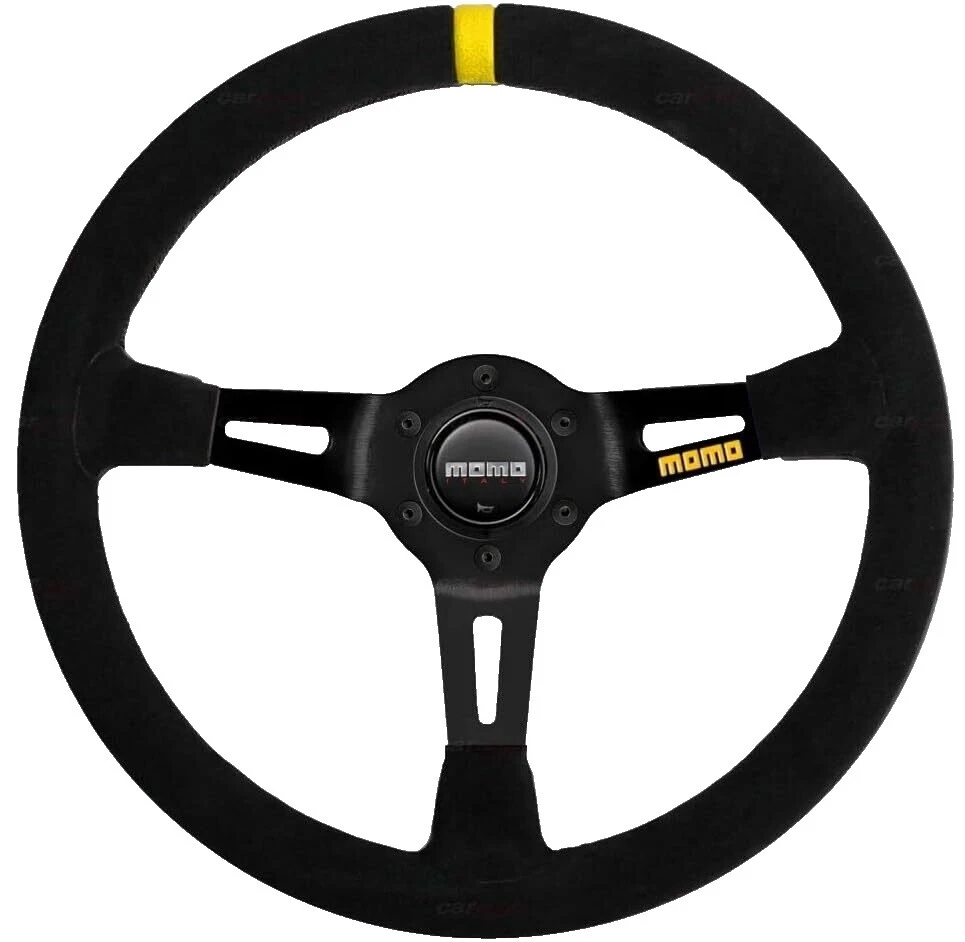 Momo Black Car & Truck Steering Wheels & Horn Buttons