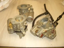 Mercury wmk-40 carburetor 3 carb set  outboard motor part UNTESTED READ AD