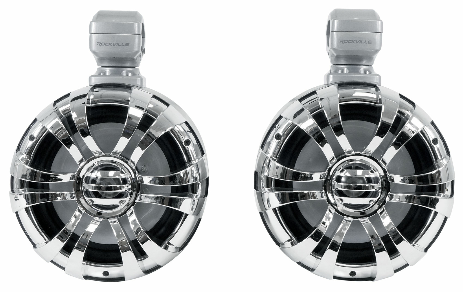 2 поворотных светодиодных башенных динамика Rockville WB65KLED 65 мощностью 600 Вт Усилитель MTX для RZRATVUTV