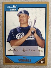 Will Venable 2007 Bowman Prospects #BP84 San Diego Padres