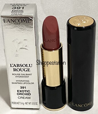Lancome L'Absolu Rouge Lipstick Shade 391 EXOTIC ORCHID Cream 3.4g