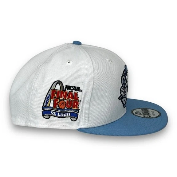 N Carolina Tar Heels 950 Adjustable Snapback New Era Cap -White -Sky Blue -NWT - Image 4 of 4