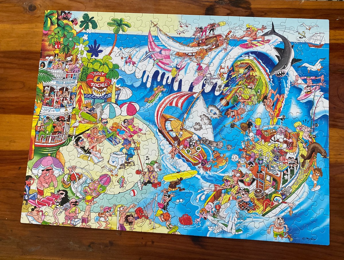 Ceaco Comic Capers 300 Piece Puzzle Called The Wave | eBay