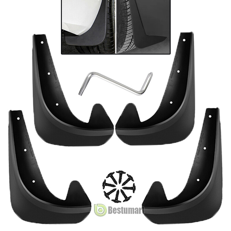 4Pcs EVA Mud Flaps Splash Guards for Car Front Rear Fenders