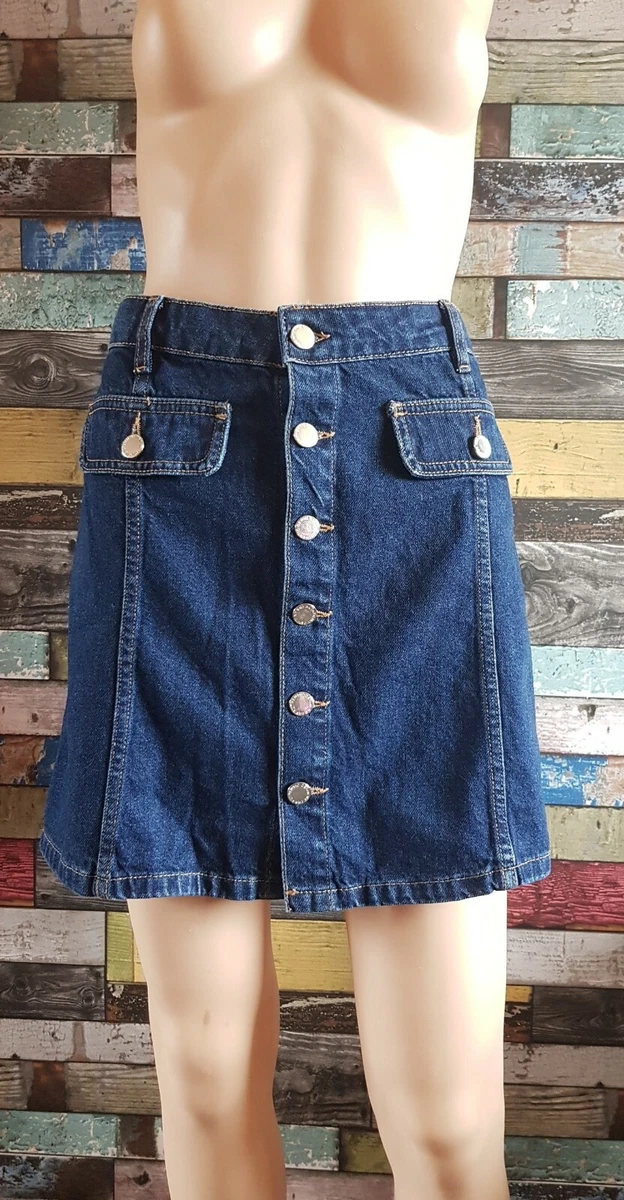 Hipster denim top mini skirt