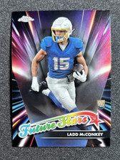 Ladd McConkey 2024 Topps Chrome Football Future Stars RC Los Angeles Chargers