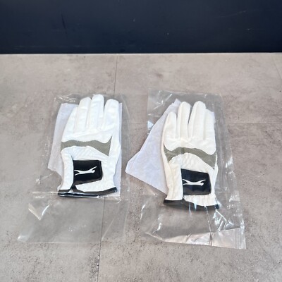 Slazenger Aero Allwetter Golfhandschuhe X2 Weiß Damen Linkshand Gr. Medium Neu