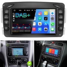 DAB+ Android 15 Autoradio F&uuml;r Mercedes Benz CLK W209 W203 W463 W639 GPS Navi RDS
