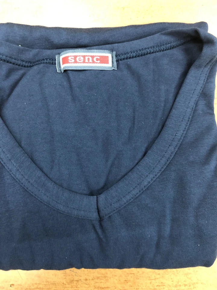 Senc Maglia in cotone bielastico sia a girocollo che a V Confezione da 3 pezzi - Immagine 4 di 4