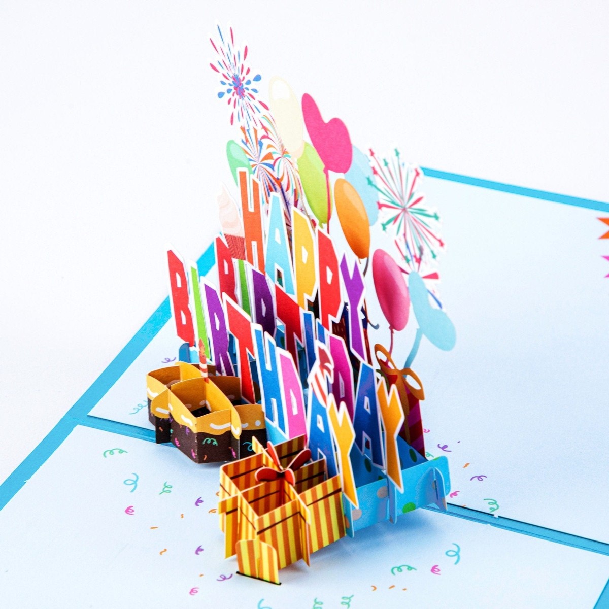 Pop Up Birthday Cards For Girls 3D Pop Up Birthday Card With Gold Coin ...