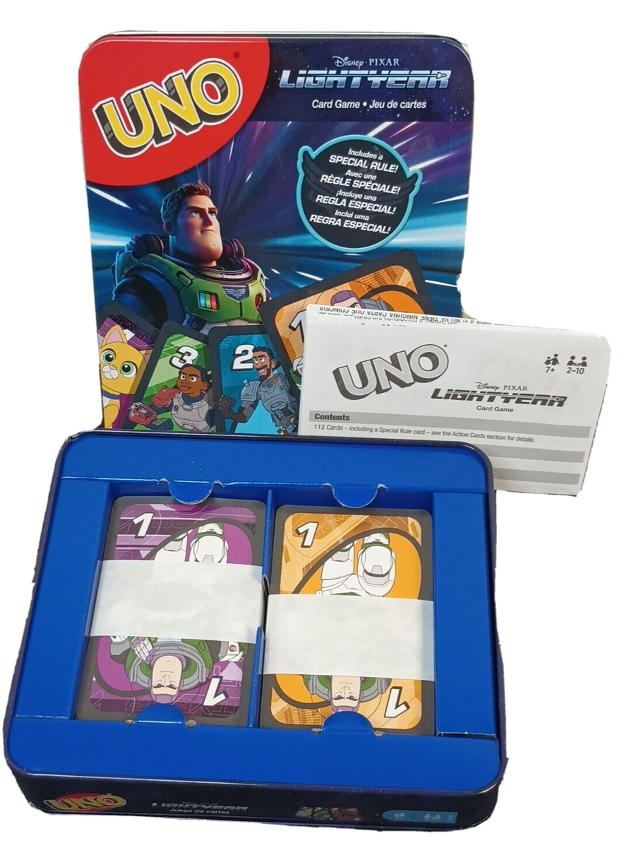 Mattel Games UNO Disney and Pixar Lightyear Card Game 2-10 Players