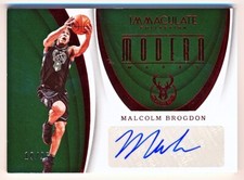 2016-17 Immaculate Malcolm Brogdon Modern Marks Red Auto Rc #MK-MBG (19/25)