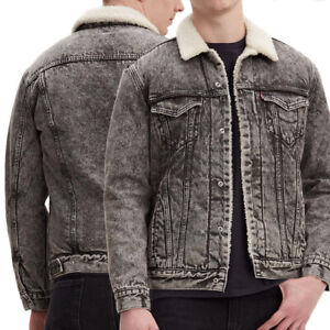 levi's sherpa lined denim jacket mens