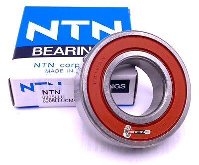 NTN 6205 LLU C3 Deep Groove Ball Bearing, Rubber Sealed 2RS 25x52x15 mm