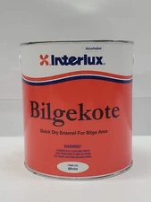 Interlux Bilgekote Quick Dry Marine Enamel For Bilge Bulkhead White YMA102 1 Gal