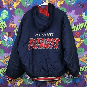 New England Patriots Vintage Windbreaker Insulated Logo 7 Jacket 90s Medium Ebay