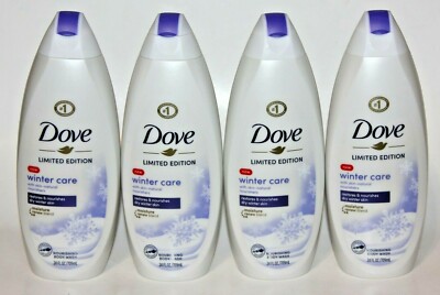 LOT (4) DOVE WINTER CARE NOURISHING BODY WASH LIMITED EDITION 24 FL OZ BODYWASH