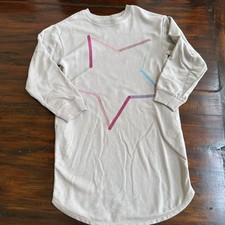 NWT Gap Kids Gray Oversized Rainbow Star Sweater Dress Size XL (12)