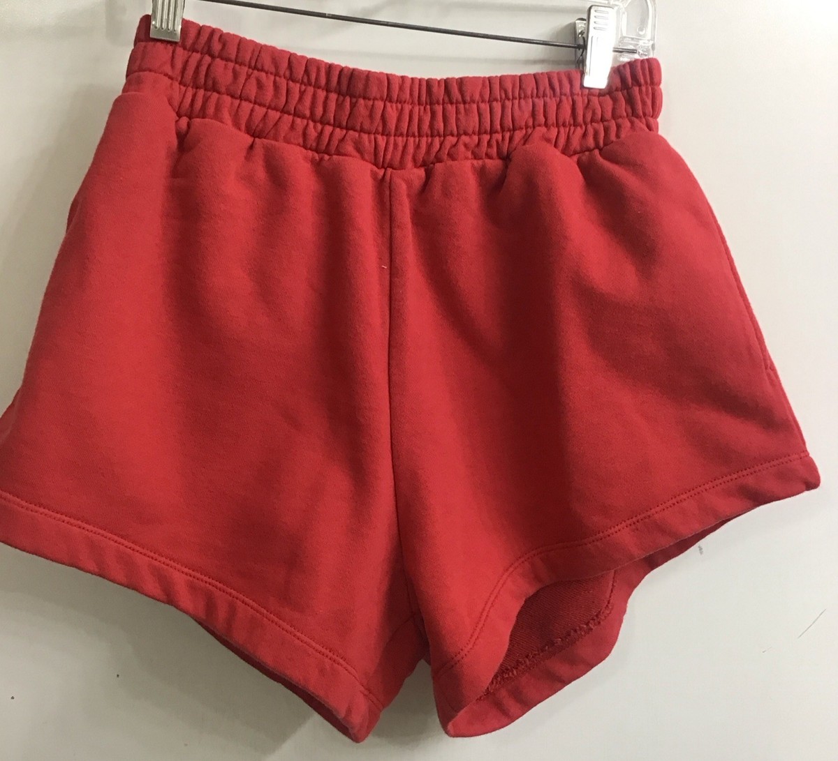 Daily Drills Sweat Shorts Red Cotton Flared Leg Size XS New | eBay