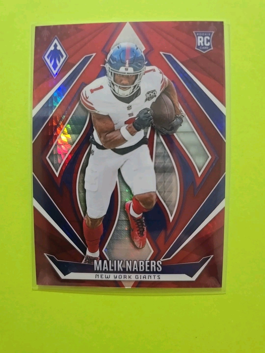 2024 Panini Phoenix - Rookies Malik Nabers #221 Red Hyper /140 (RC)