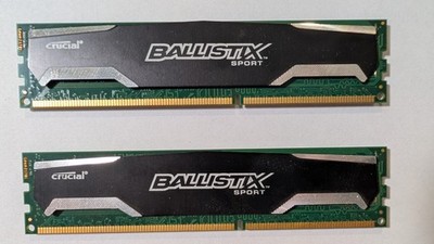 Crucial Ballistix Sport 16GB (2X8GB) DDR3L 1600 PC3L-12800 RAM BLS8G3D1609DS1S00