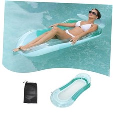 Pool Float Lounger Adult, Float Hammock, Inflatable Water Raft, Swimming green