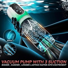 Male Masturbaters Automatic HandsFree Rotating Cup Thrusting Stroker Men Sex Toy