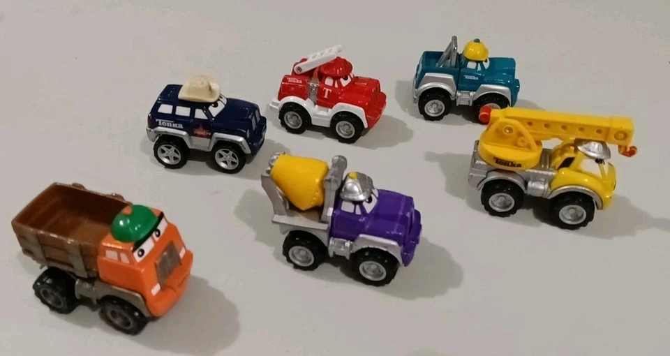 Lot (6) TONKA Lil’ Chuck & Friends Diecast Trucks Maisto Cars Hasbro 2000's EXC - Image 3 of 3
