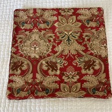 Ralph Lauren JARDINIERE 18" Square Pillow Cover Red