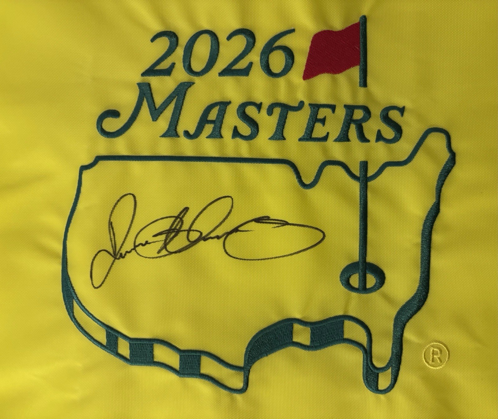 WOW!! Rory McIlroy Signed 2026 Official Masters Pin Flag PSA Auth ~ Back To Back