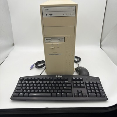 Dell Dimension XPS P133c Win98 Vintage Gaming PC Pentium 48MB KB Mouse Computer