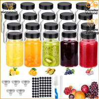 Kleine Glasflaschen 60Ml 20 StüCk Mit Breitem Mund Mehrweg FüR Saft Schnaps